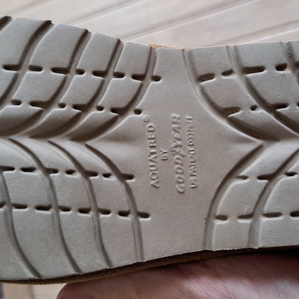 Cabela's Aquatred By Goodyear Short Ankle Winter Cozy Ugg Boots 5 Wide Leather - Picture 8 of 11